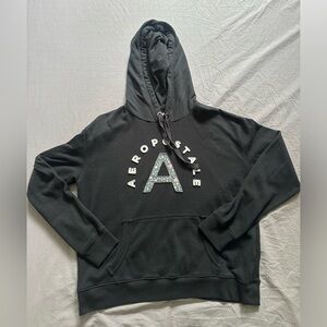 Aeropostale Hoodie Women’s XL Black Pullover